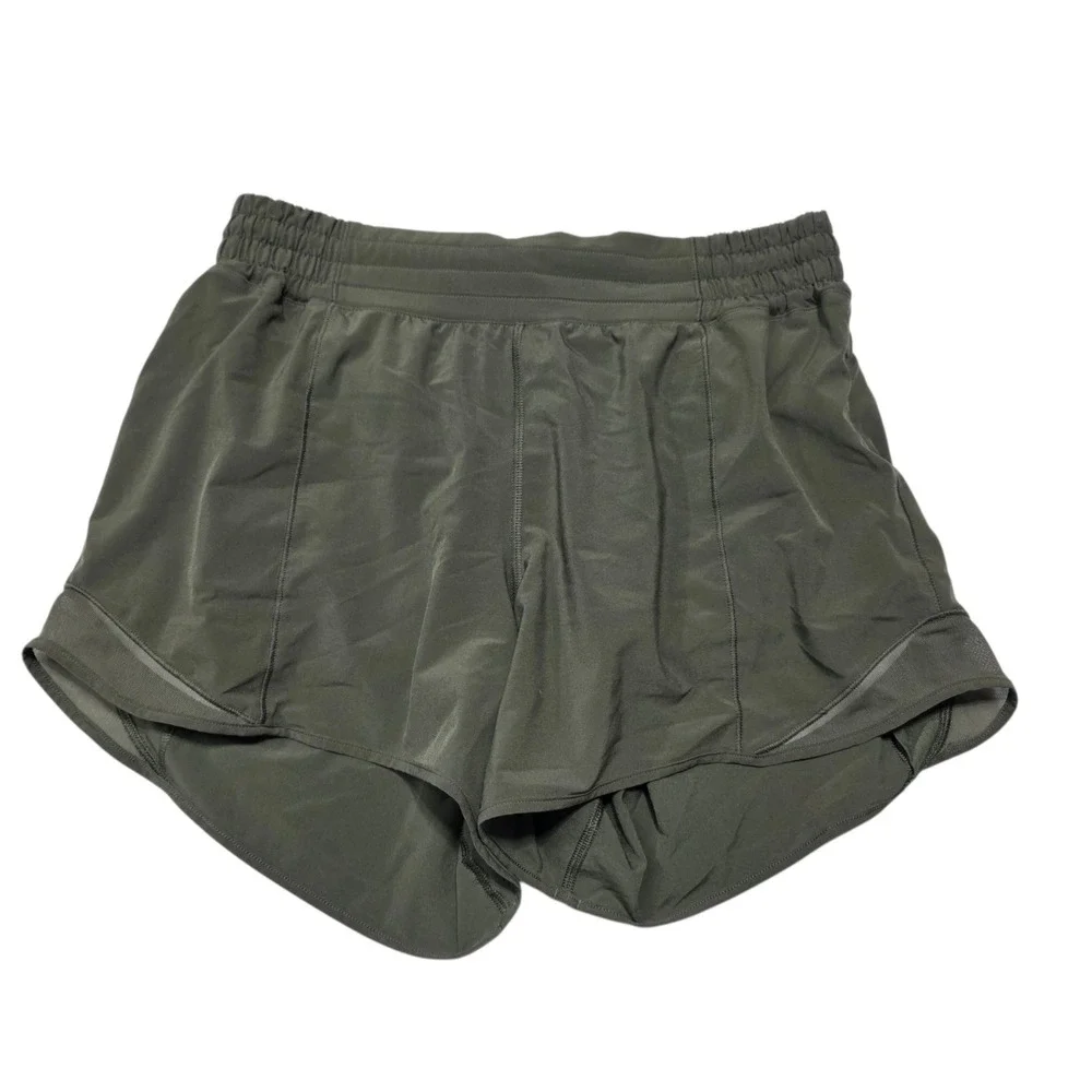 Lululemon Find Your Pace Short Women 8 Dark Olive Athletic Running Lightweight